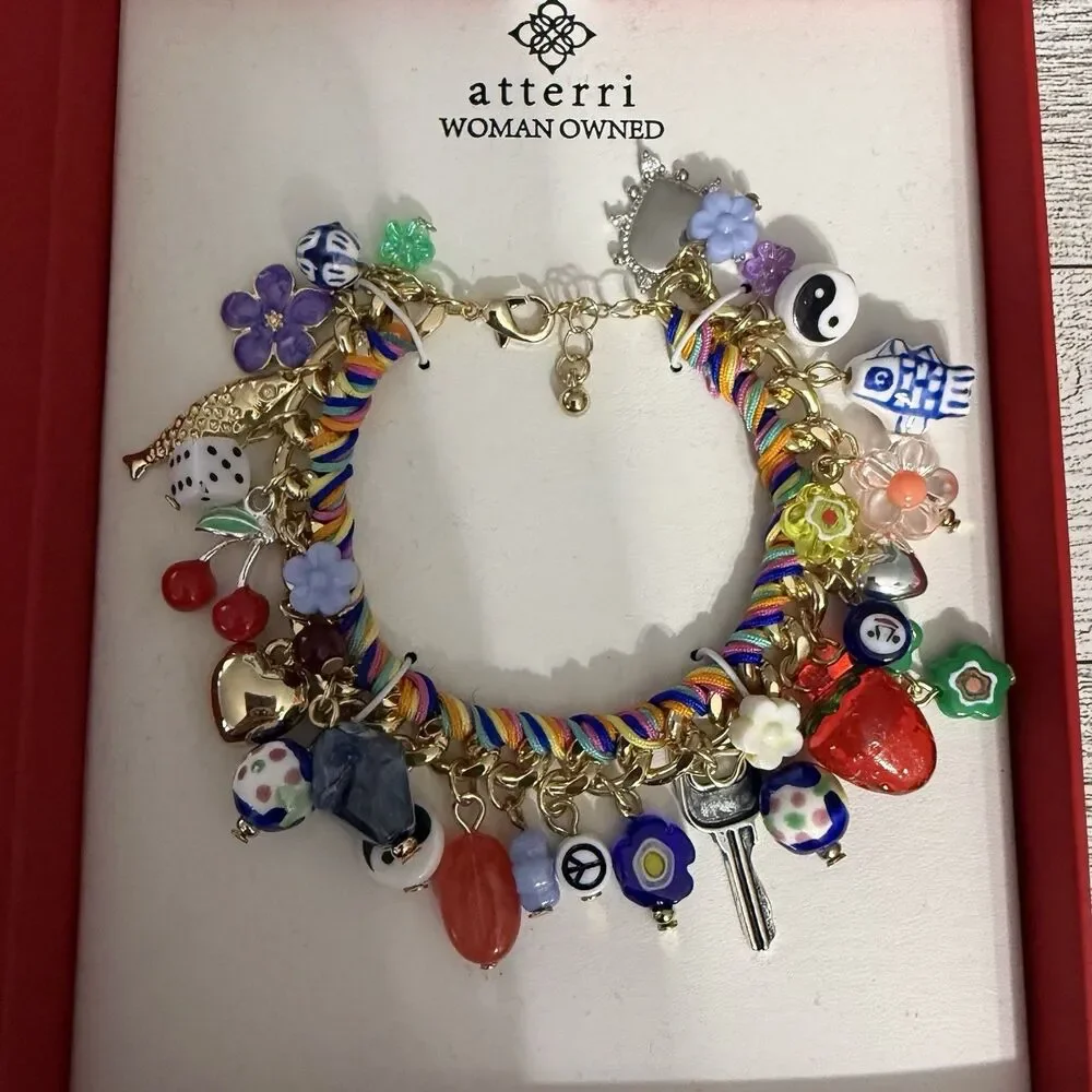 Atterri Multicolor Charm Bracelet TikTok viral bracelet Women Owned Company New